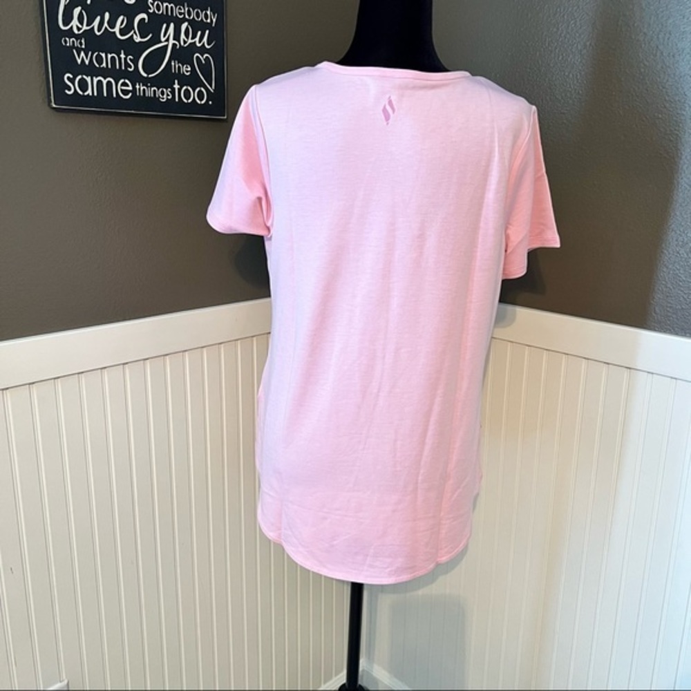NWT! Women’s Skechers Go Walk light pink French terry short sleeve tunic - Picture 4 of 6